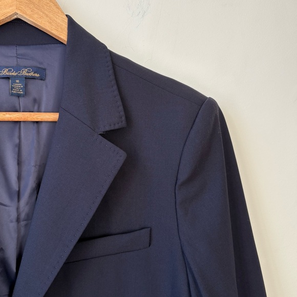 Brooks Bothers Navy Wool Blazer - Picture 8 of 16